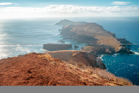 Cape San Lorenzo of Madeira Island by sunny dayの写真素材
