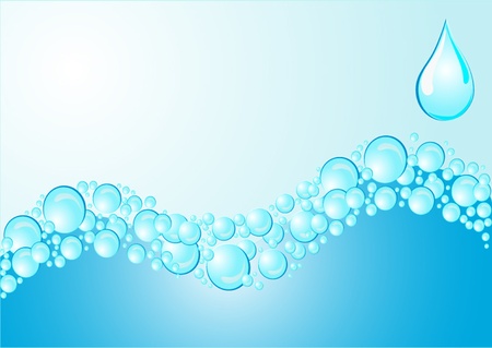  illustration background with brilliant drop and spumeのイラスト素材