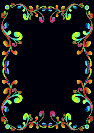 illustration background with pattern from spirals and whorl color のイラスト素材