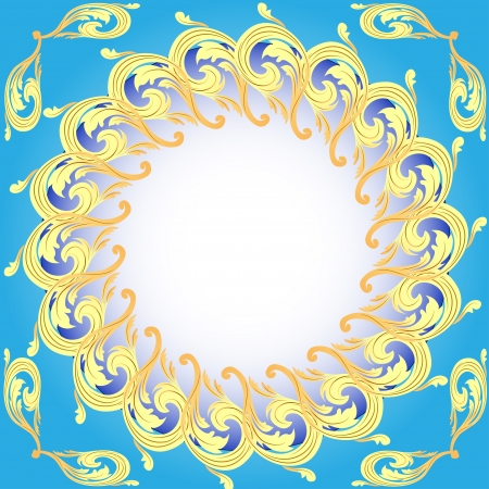 illustrations blue background for gilded sample of the messageのイラスト素材