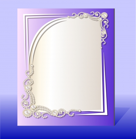 illustration frame for photo with precious stonesのイラスト素材
