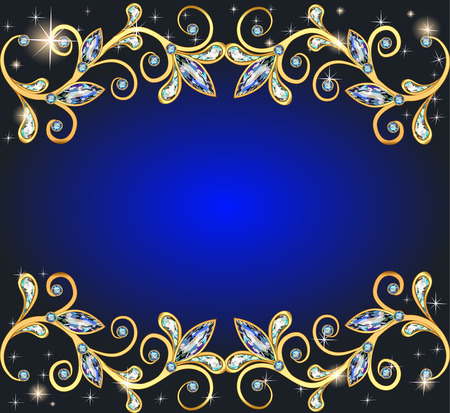 illustration background with precious stones and shining starsのイラスト素材