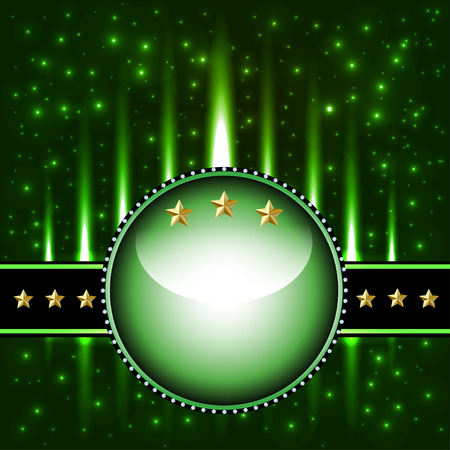 illustration of the cosmic background circle and starsのイラスト素材