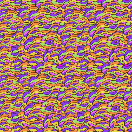 illustration seamless background with bright colored wavesの写真素材