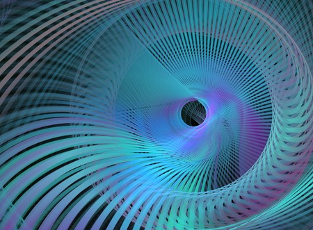 fractal abstract background illustration line movement around the rotorの写真素材