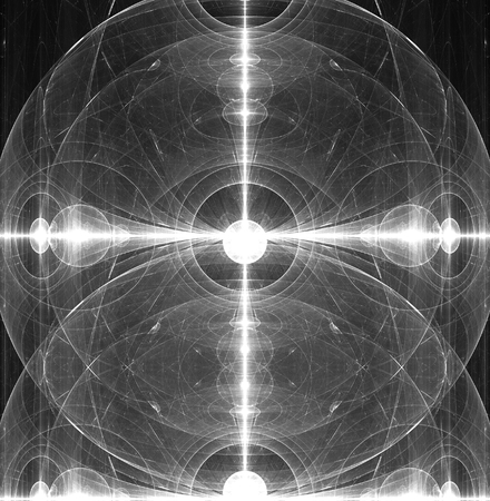 illustration of a fractal background abstract geometric ornamentの写真素材