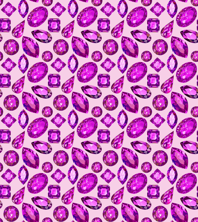 Illustration seamless background with geometric patterns of precious stonesのイラスト素材