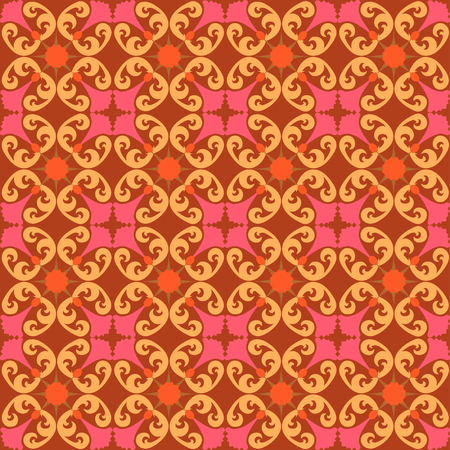 illustration seamless background with floral decorative patternのイラスト素材