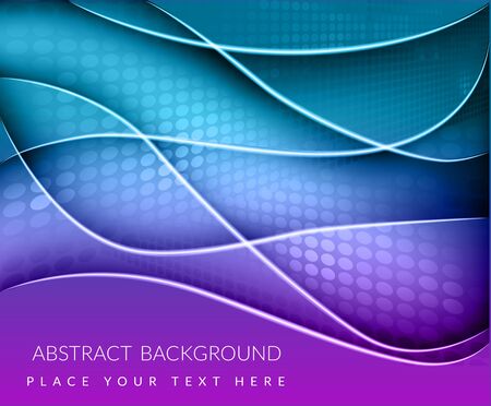 Illustration abstract background with lines waves and place for text.のイラスト素材