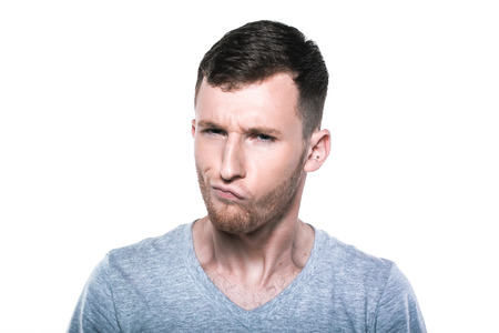 Hm, are you sure?の写真素材