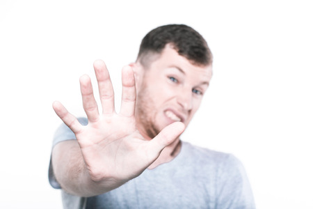 Please stop!の写真素材