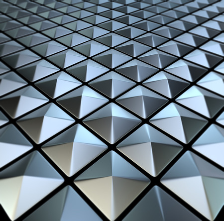 3d image Background of metal squares chessboardの写真素材