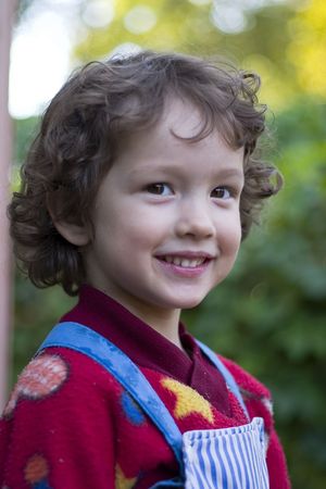 little girl standing
