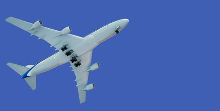 take off of the aircraft, with clipping path