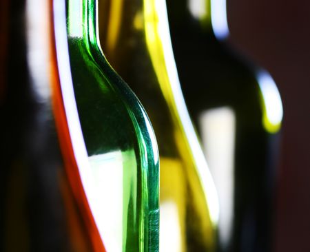 abstract bottle shapesの写真素材