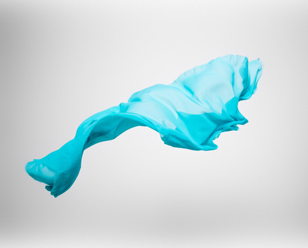 abstract pieces of fabric flying, high-speed studio shotの写真素材