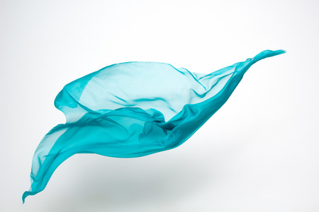 abstract pieces of fabric flying, high-speed studio shotの写真素材