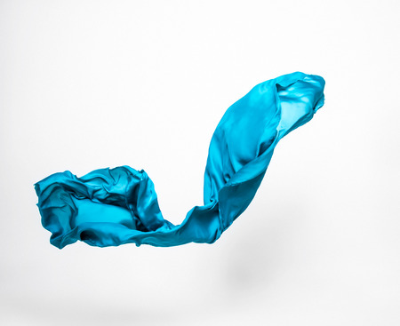 abstract pieces of fabric flying, high-speed studio shotの写真素材