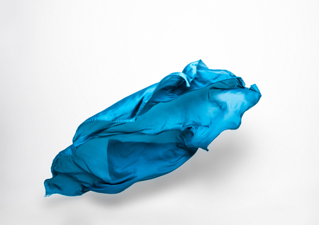 abstract pieces of fabric flying, high-speed studio shotの写真素材