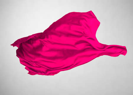 abstract red fabric in motionの写真素材