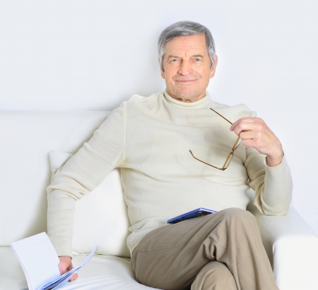 The home life of an elderly person.の写真素材