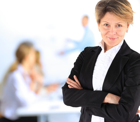 Beautiful and charming business woman.の写真素材