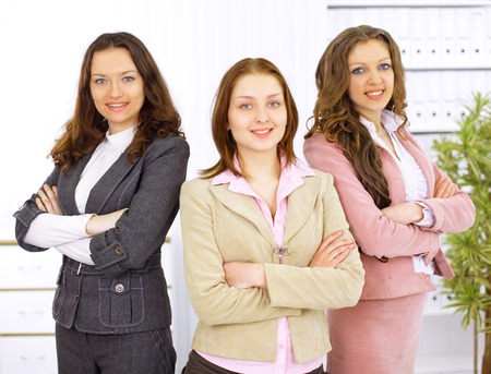 Young business women in modern office の写真素材