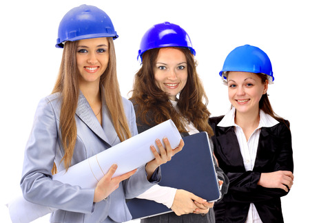 Three women architect team.の写真素材