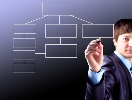 Draws a scheme of business.の写真素材
