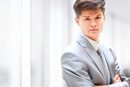 Portrait of a handsome business manの写真素材