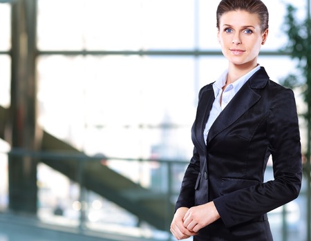 Portrait of a young confident business woman smilingの写真素材