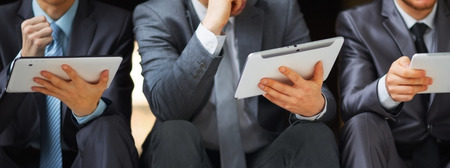Image of business people discussing their ideas in office