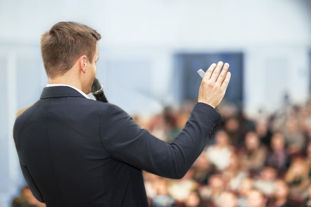 speaker on business presentations.の写真素材
