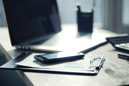 modern workplace of the businessman.の写真素材