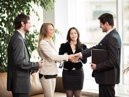 Business meeting handshake business partners
