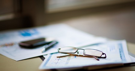 Business of financial analysis of workplaceの写真素材