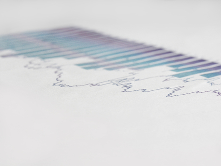 Conceptual image of data collection and statistical work
