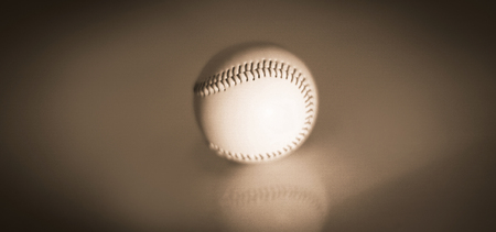 baseball ball .isolated on a white background .の写真素材