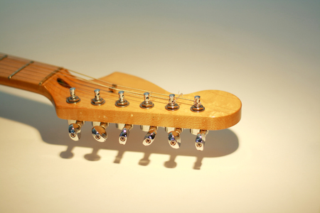 close-up.fingerboard six-string guitar.photo on a white backgro