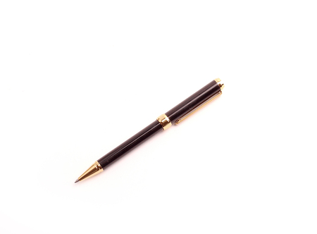 stylish ballpoint pen.isolated on a white background.の写真素材