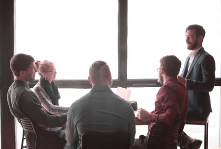 group of creative designers discussing in the Studio.