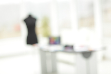 blurred image of creative office.photo with copy space.の写真素材