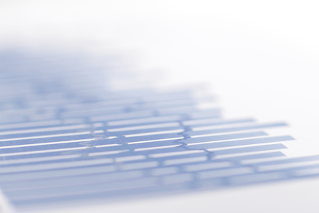 blurred image of financial chart on the table. business background