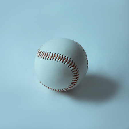 baseball ball .isolated on a white background .の写真素材