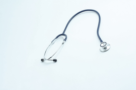 medical stethoscope. isolated on a white backgroundの写真素材