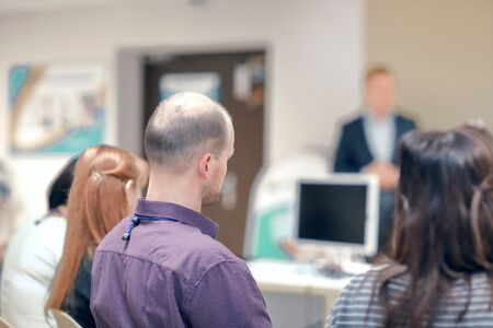 close up.business team on blurred background office.の写真素材