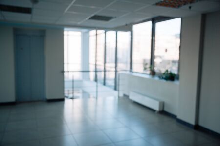empty lobby in a modern business center.の写真素材