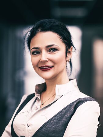 Portrait of a business woman on a good working day