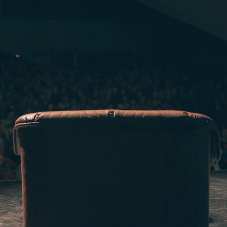 audience in the big hall of the business center.の写真素材