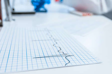 close up. desktop in the scientific laboratory.